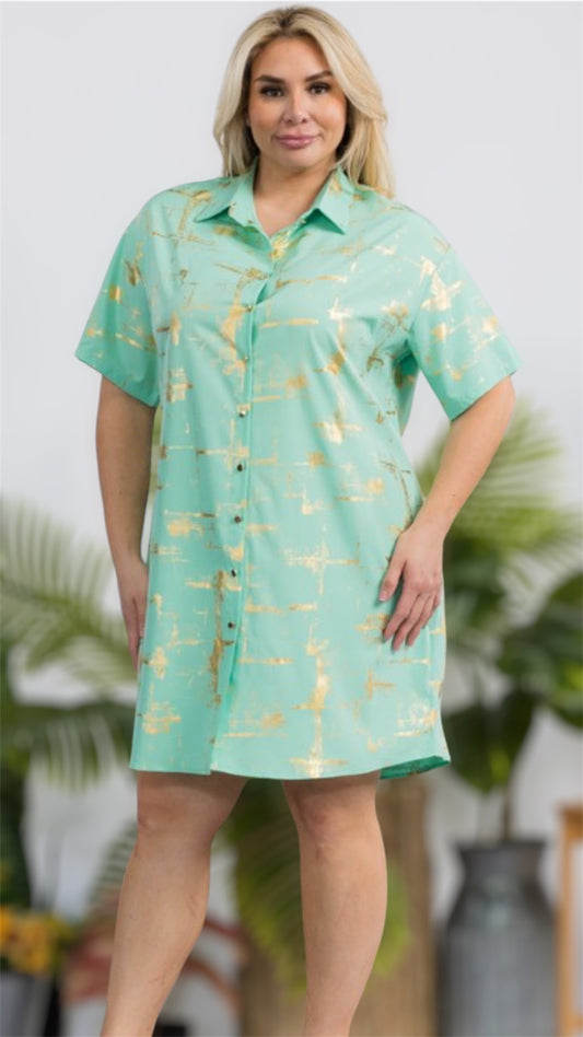 Amy Graphic Short Dress