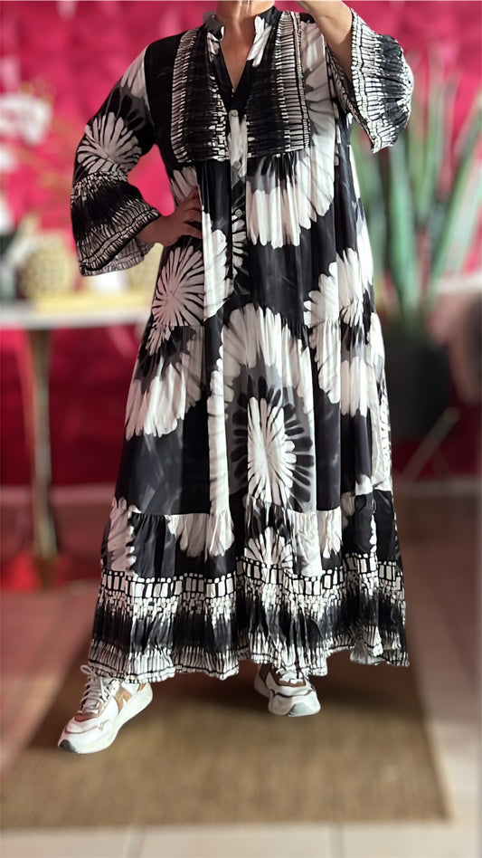 Italy Mix Maxi Dress
