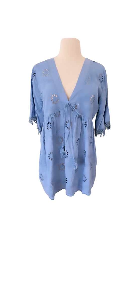 Eyelet Italy Boho Blouse