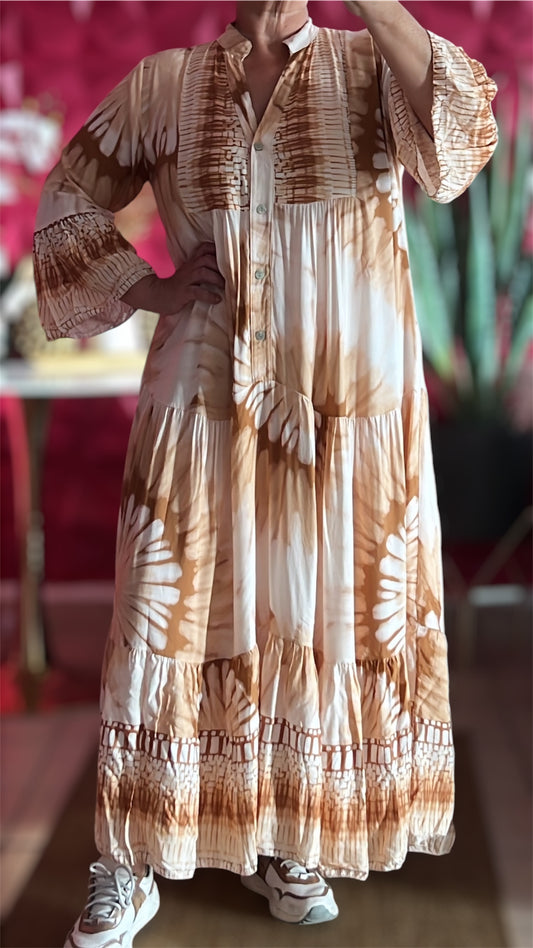 Italy Mix Maxi Dress