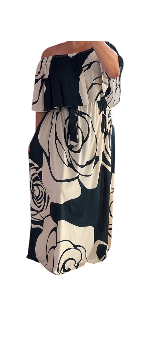 A Omaina Off Shoulder Maxi