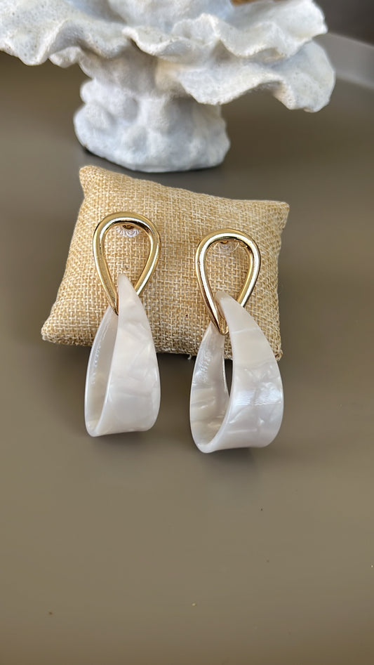 Tortoise Drop Earrings