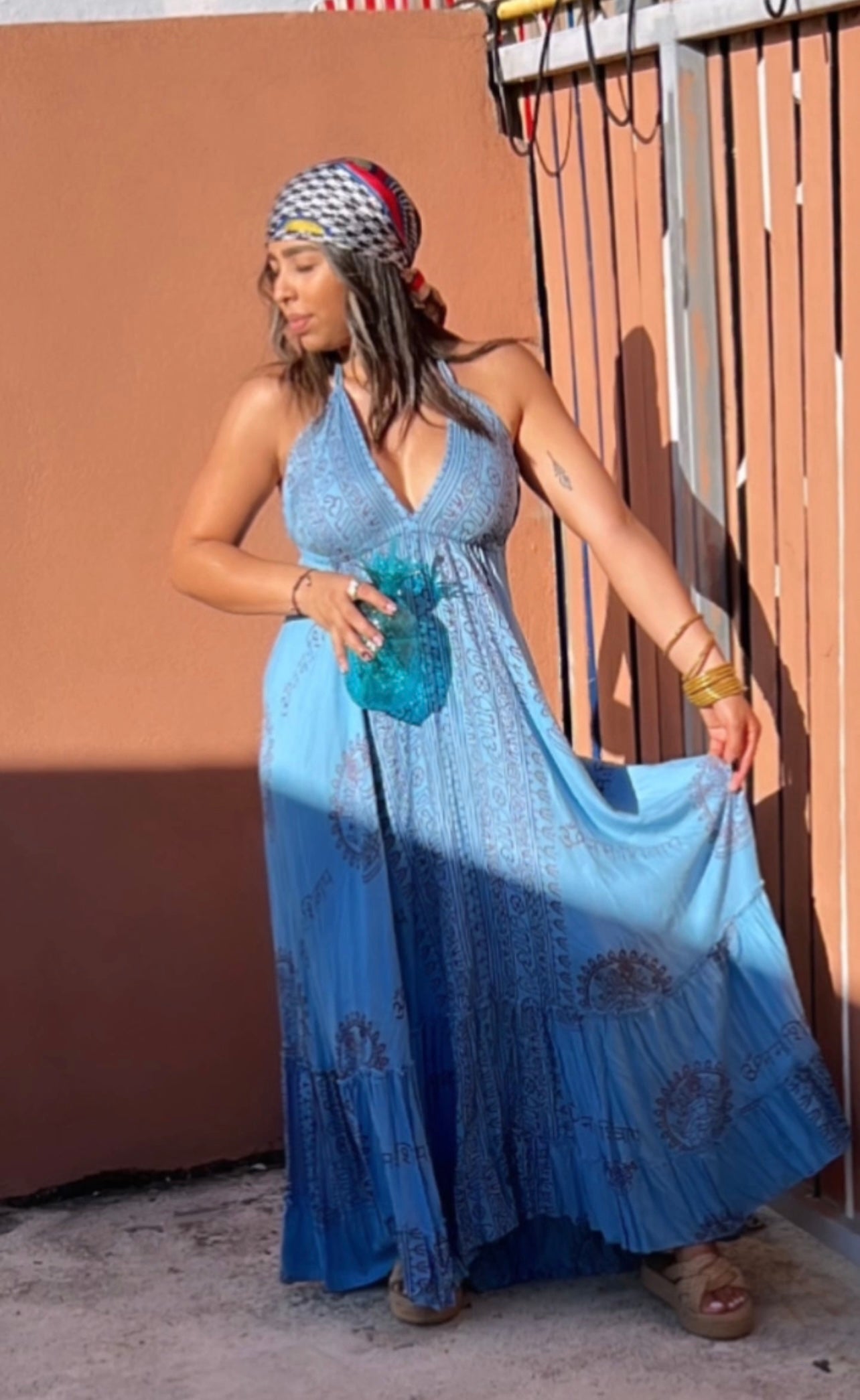 Boho Mandala Maxi Dress