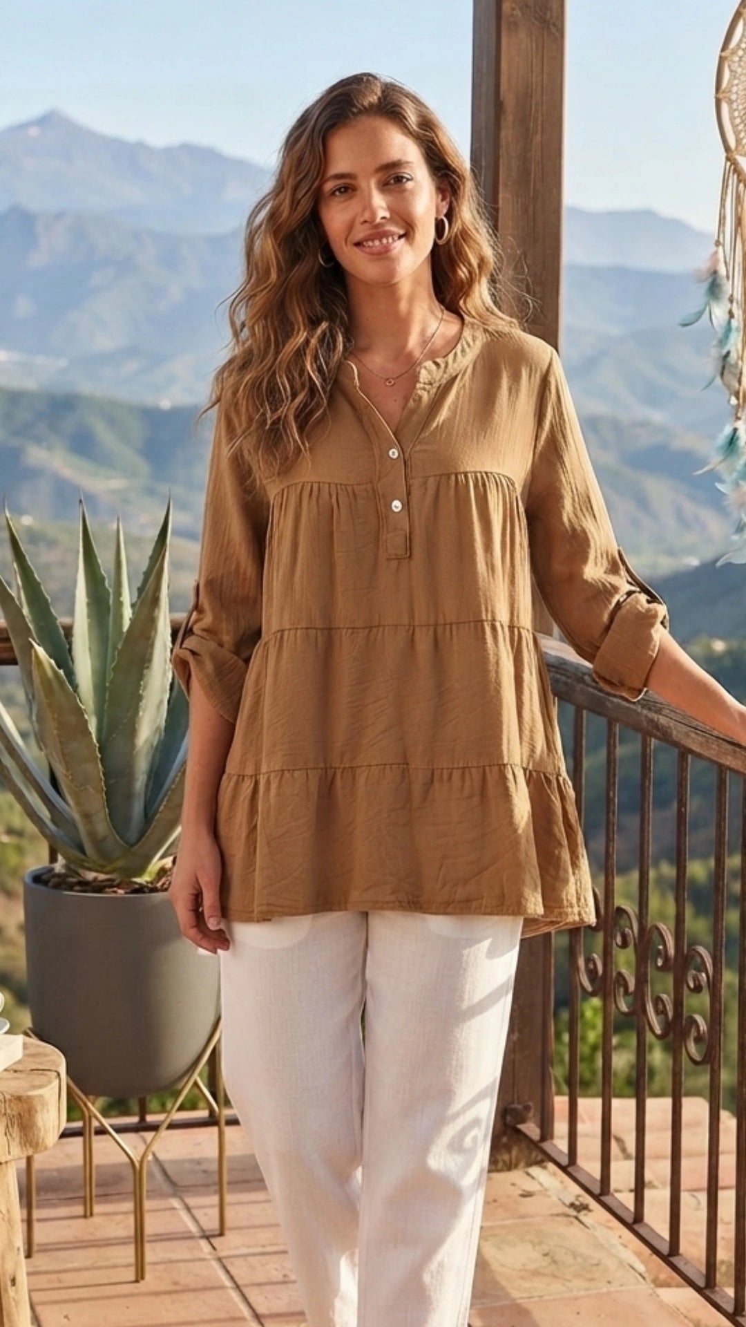 Silk Ruffle Italy Blouse