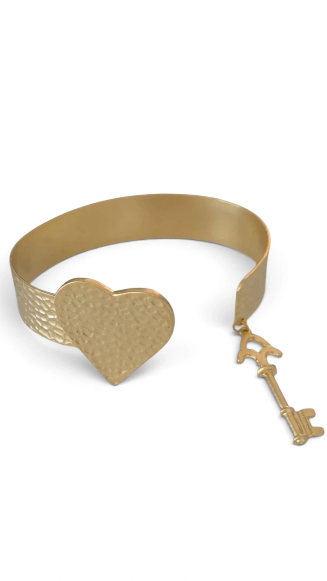 Heart Key Cuff
