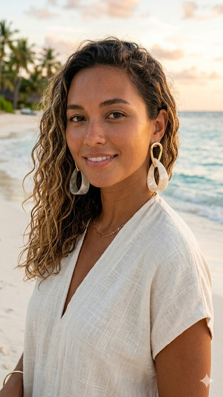 Tortoise Drop Earrings