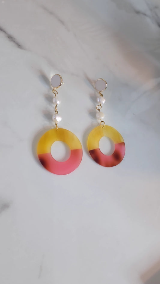 IsaZoe Circle Earrings