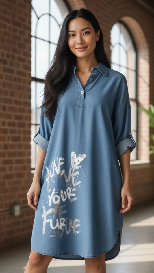 Denim Love Midi Dress