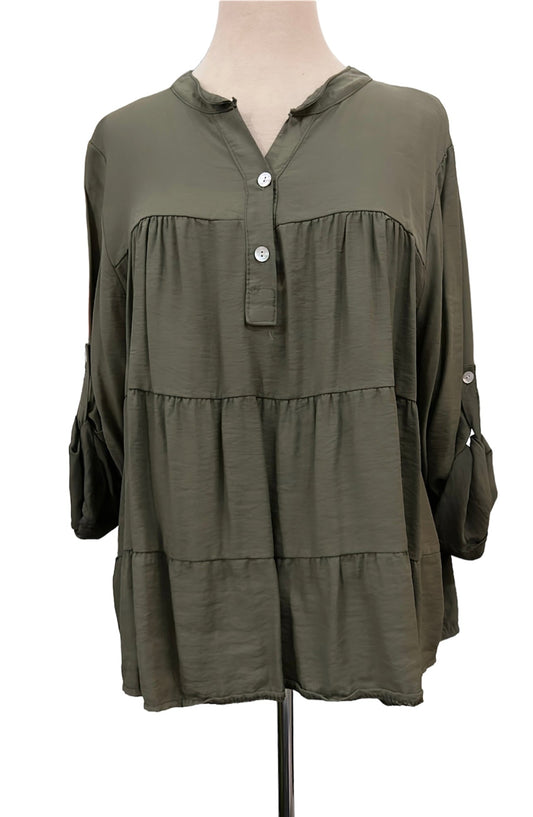 Silk Ruffle Italy Blouse