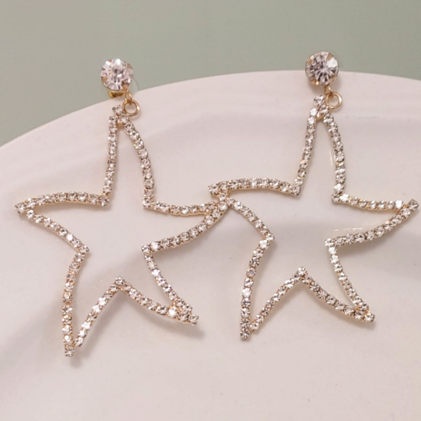 Star Rhinestones Earring