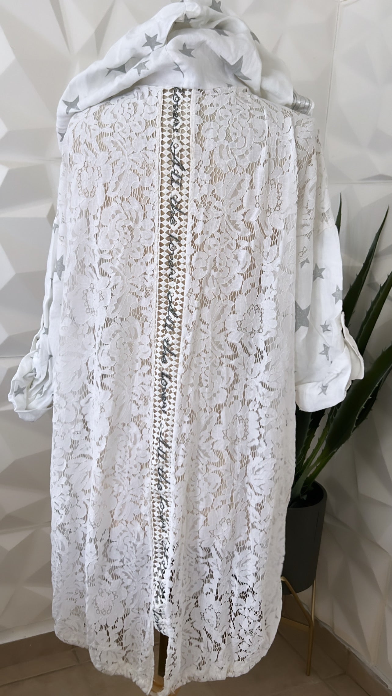 Star Silver long Cardigan