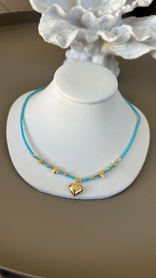 Heart & Star Choker