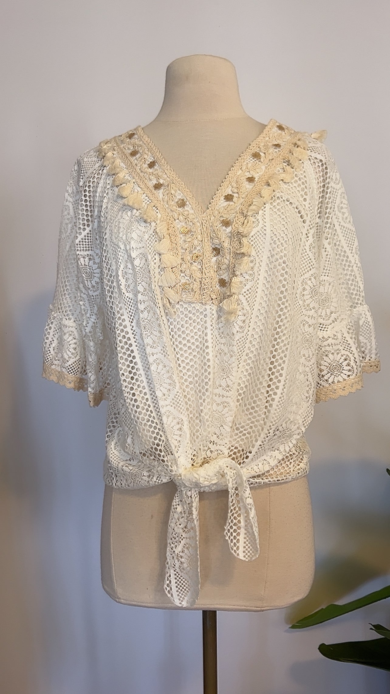 Bohemia Italy Eyelet Top