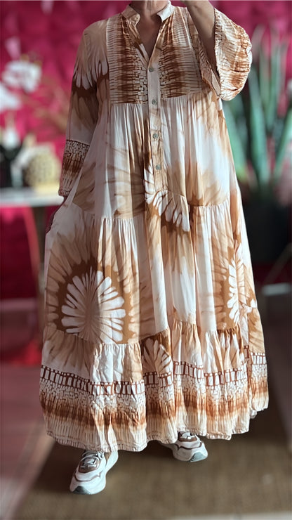 Italy Mix Maxi Dress