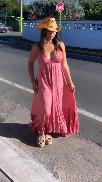 Boho Mandala Maxi Dress