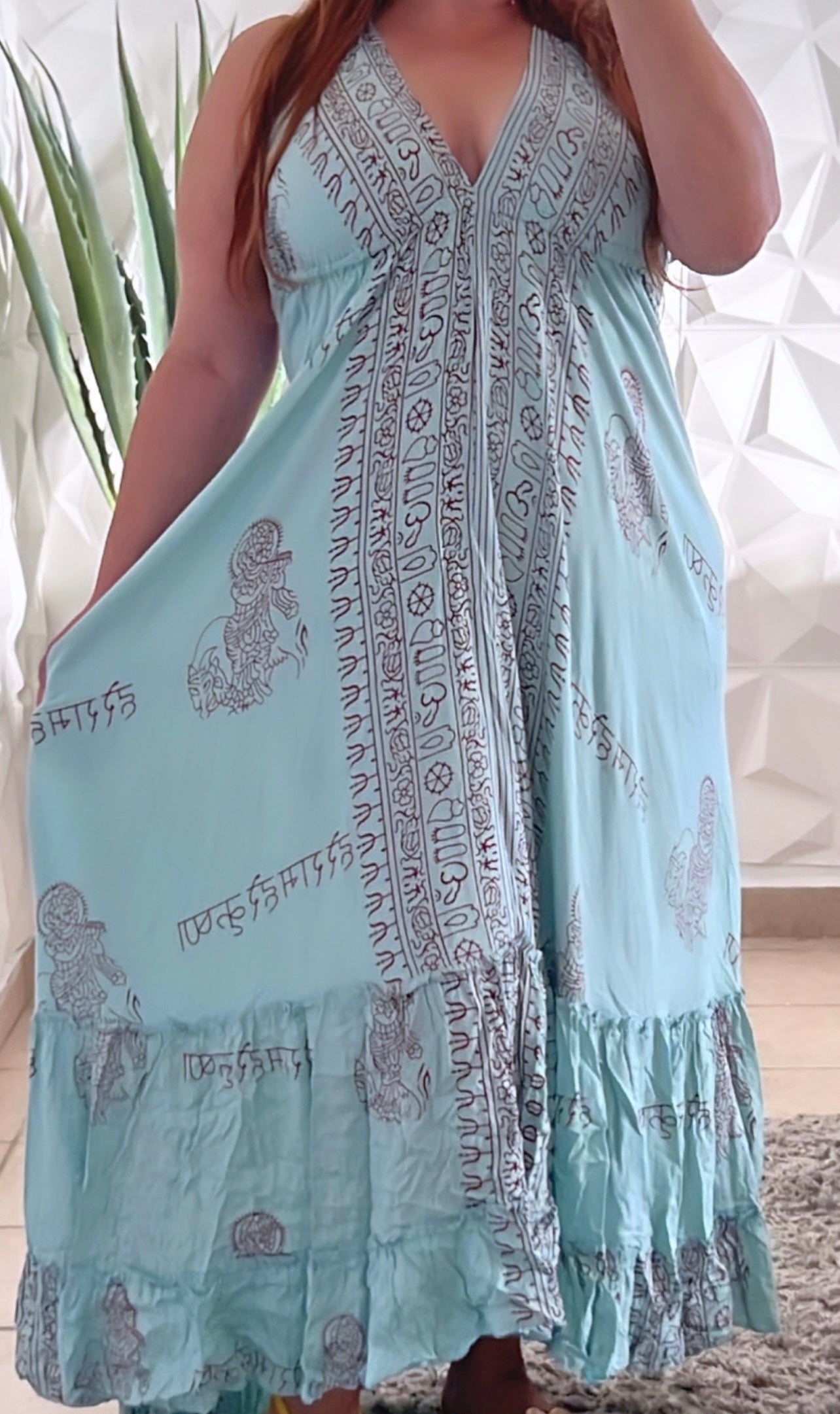 Boho Mandala Maxi Dress