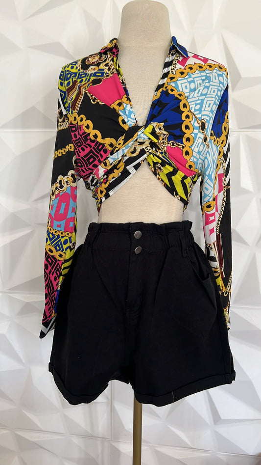 Bubble Denim Short