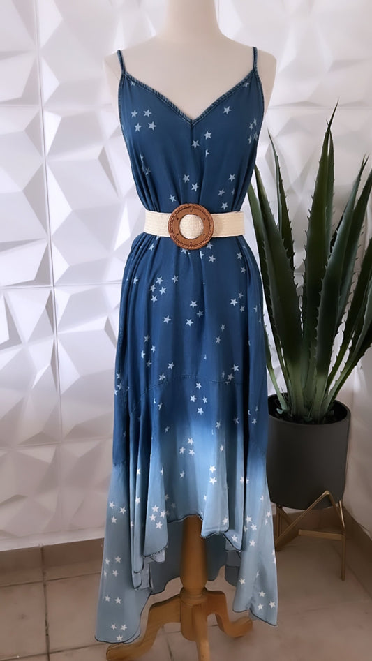 Denim Italy High Low Dress