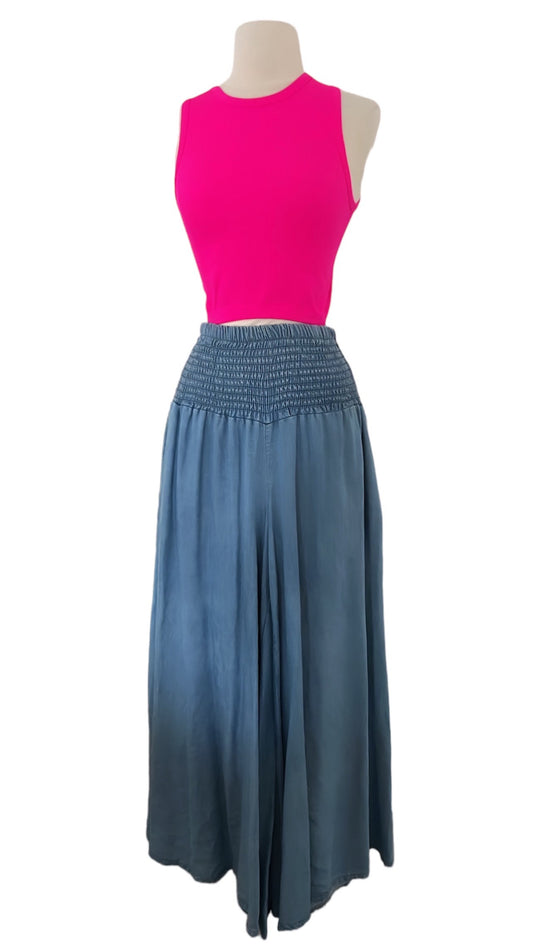 Denim Palazzo Pant