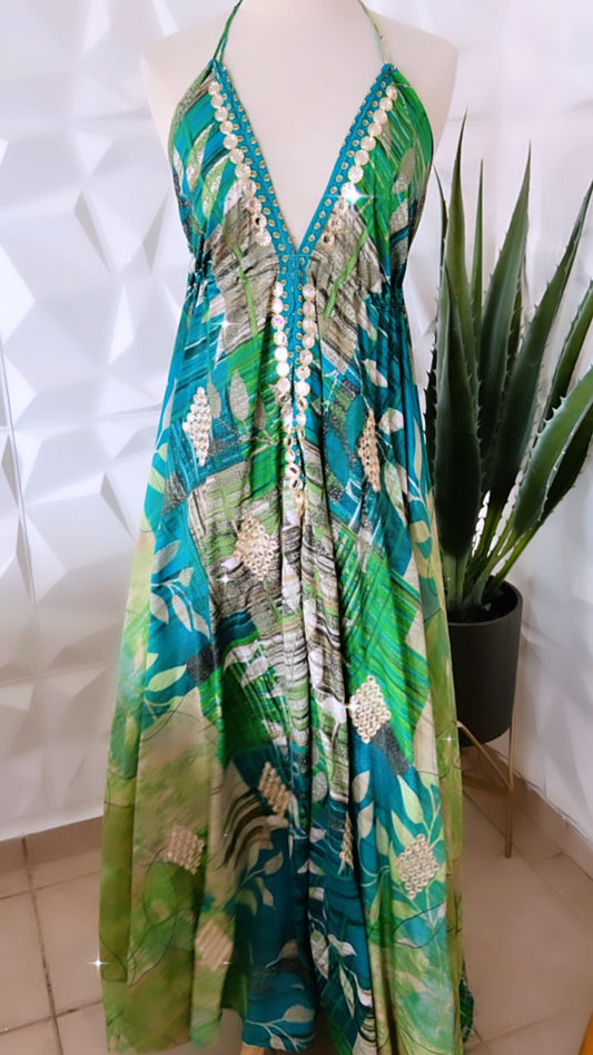 Emerald Boho Maxi
