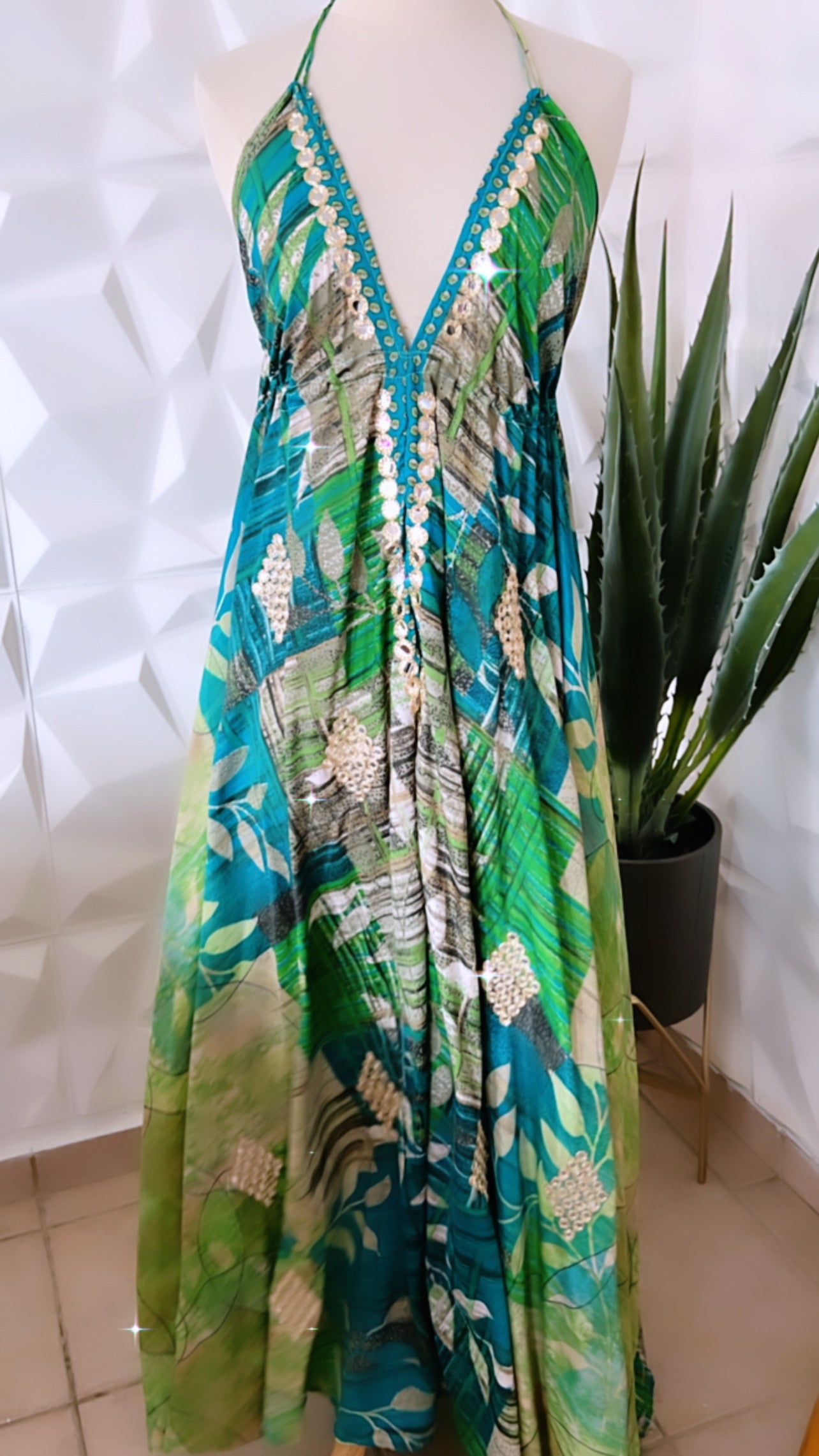 Emerald Boho Maxi