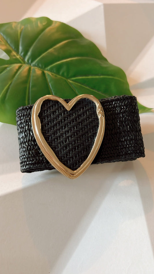 Gold Heart Black Belt