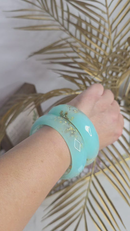 Magnolia Splash Bangles