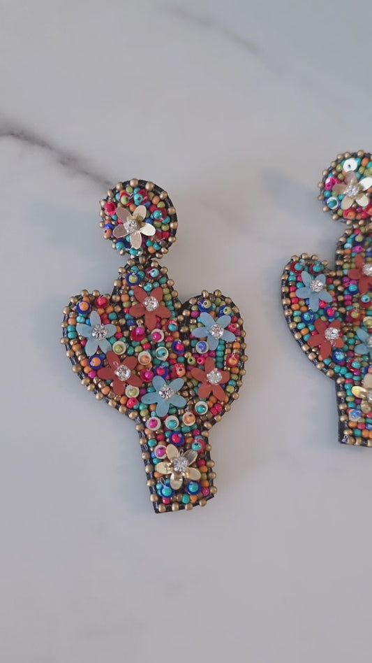 Cactus Girl Earring