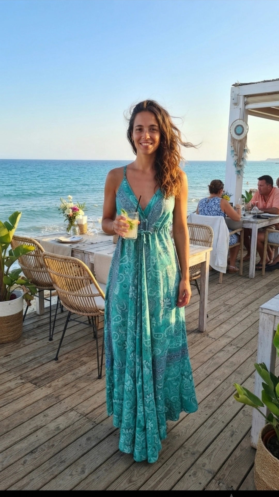Green Boho Maxi