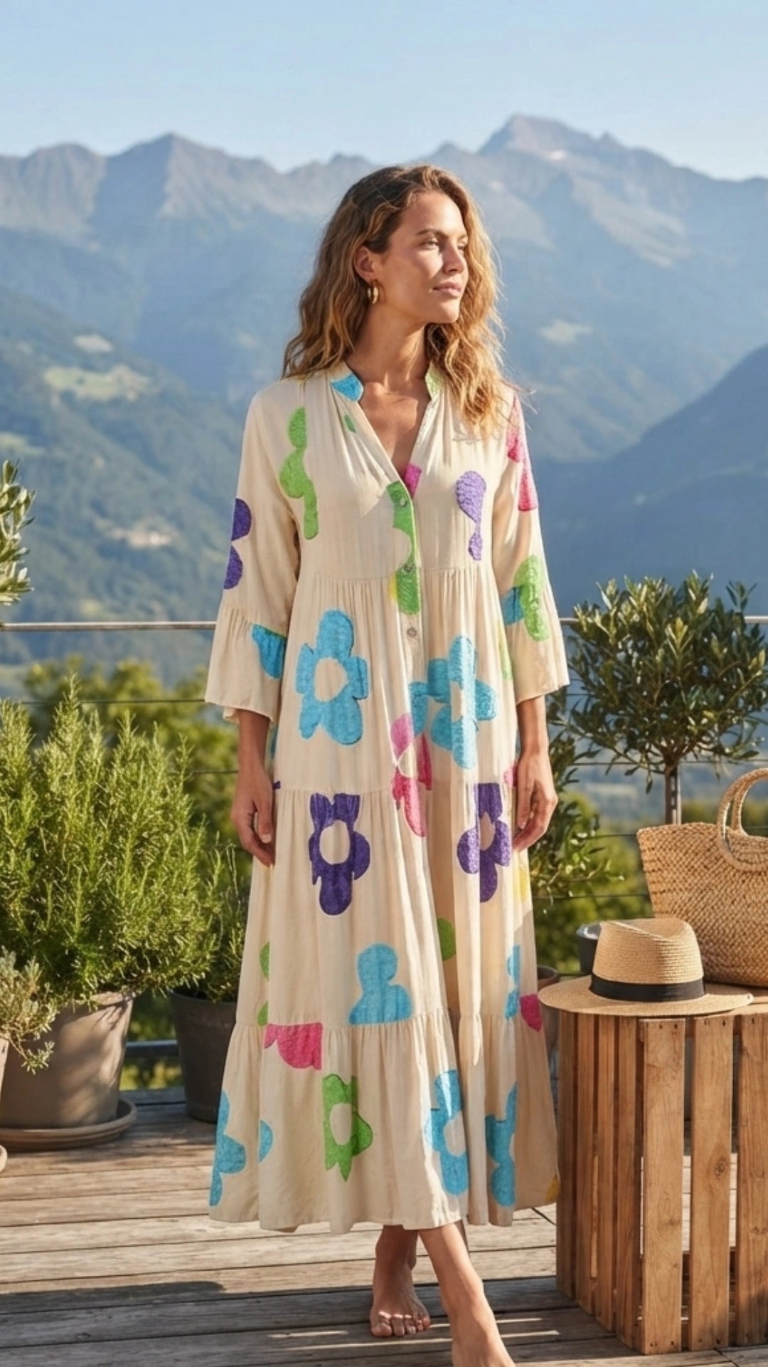 Flowers Maxi Dress