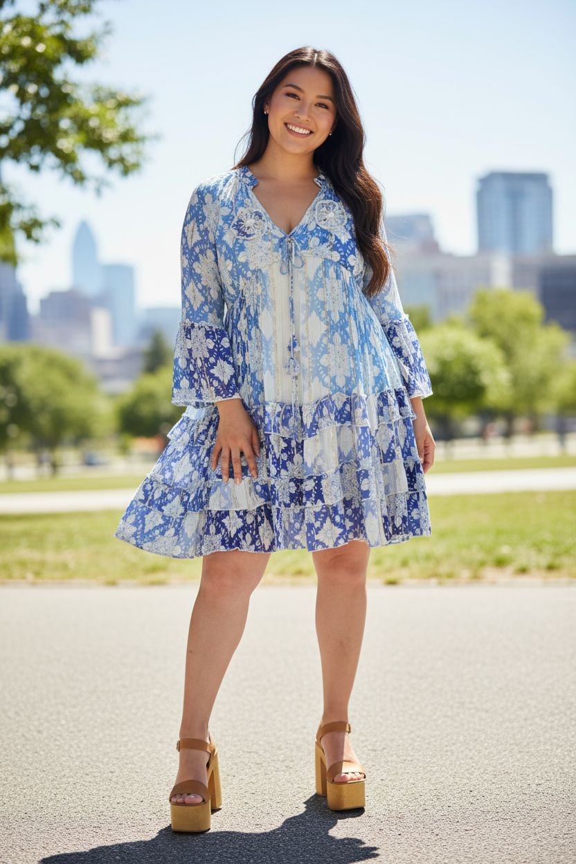 Dayna Boho Short Dress