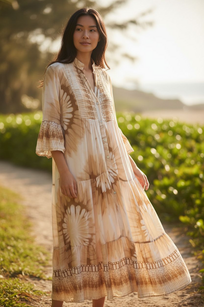 Italy Mix Maxi Dress