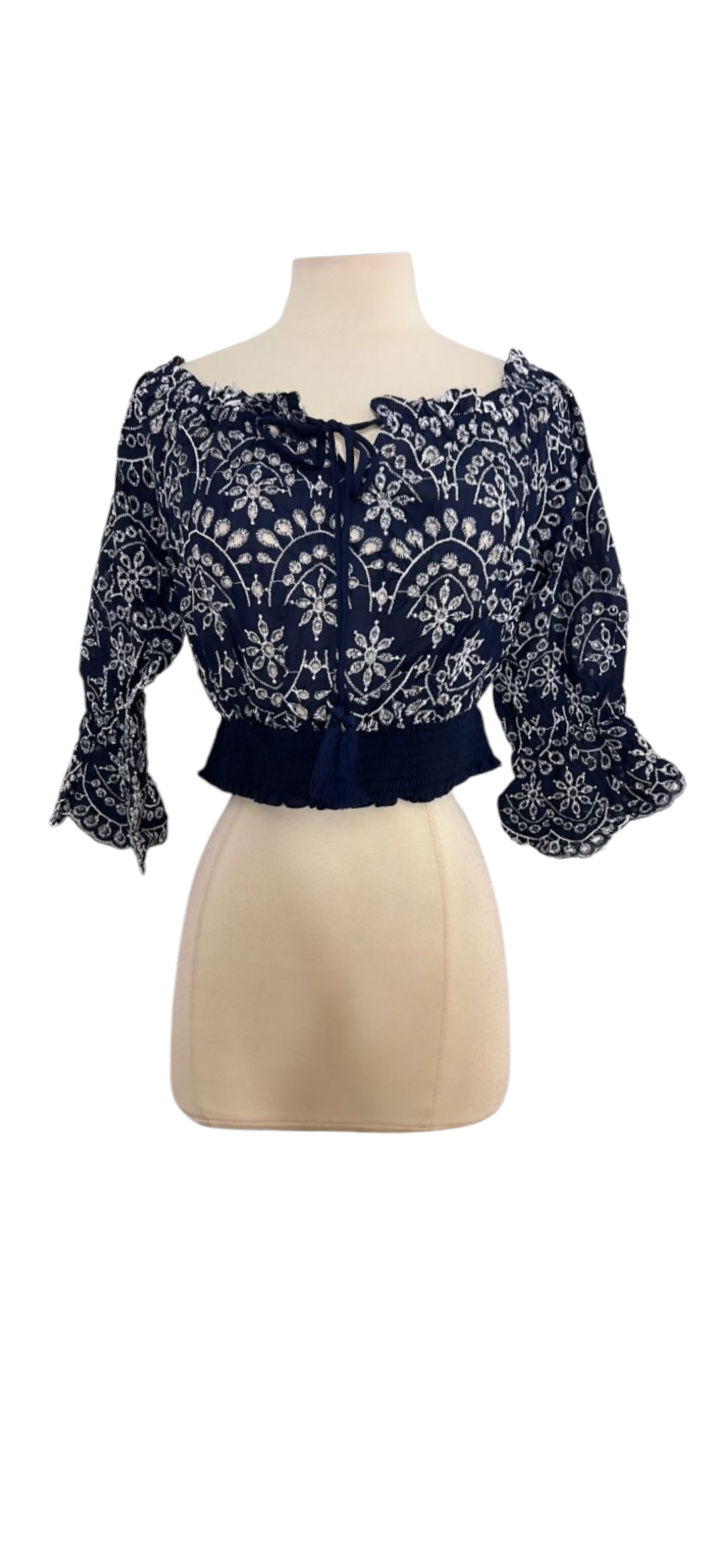 Eyelet Crop Top