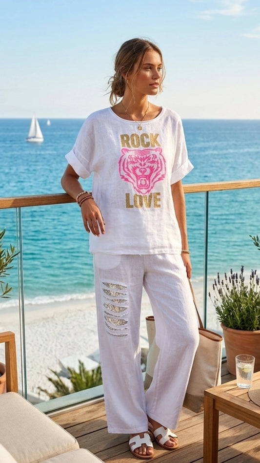 Rock Love Linen Shirt