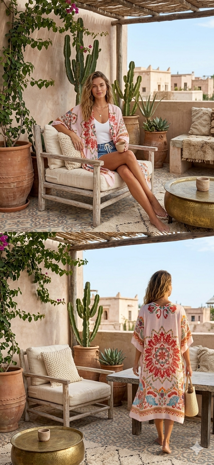 Mandala Boho Kimono