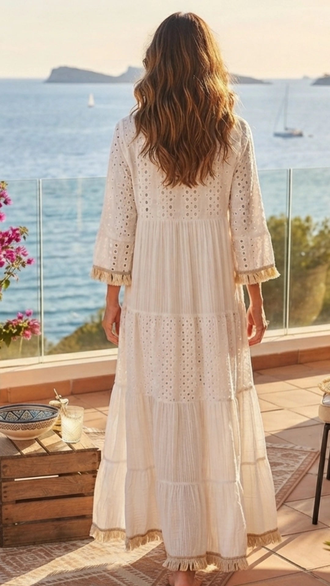 Roma Eyelet Dress