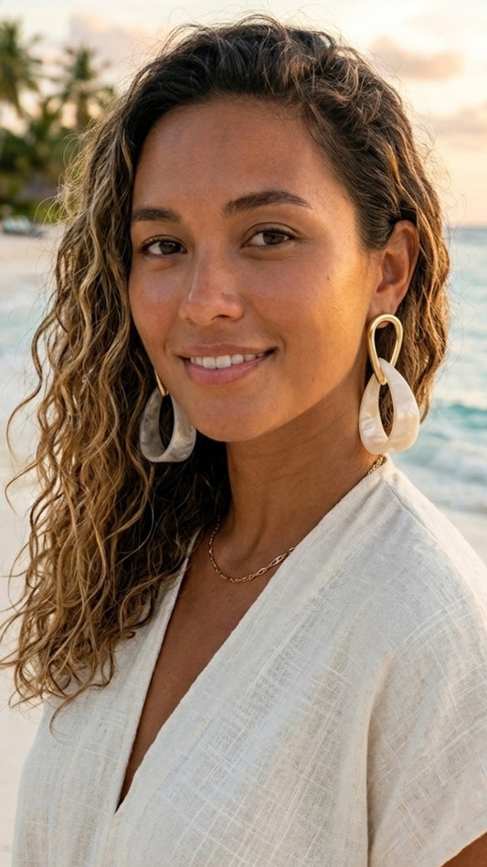 Tortoise Drop Earrings