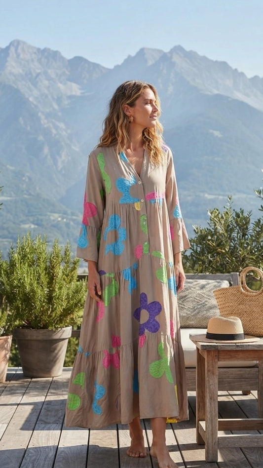 Flowers Maxi Dress