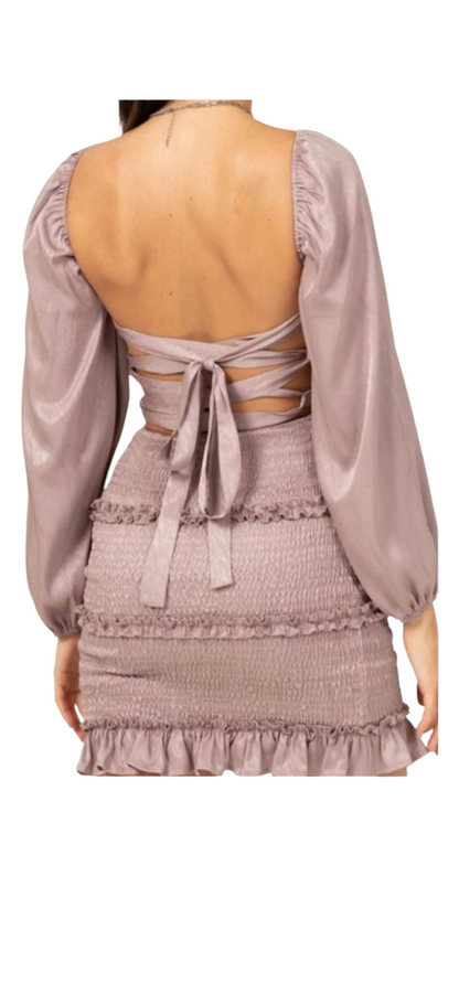 Ruched Bodycon Mini Dress