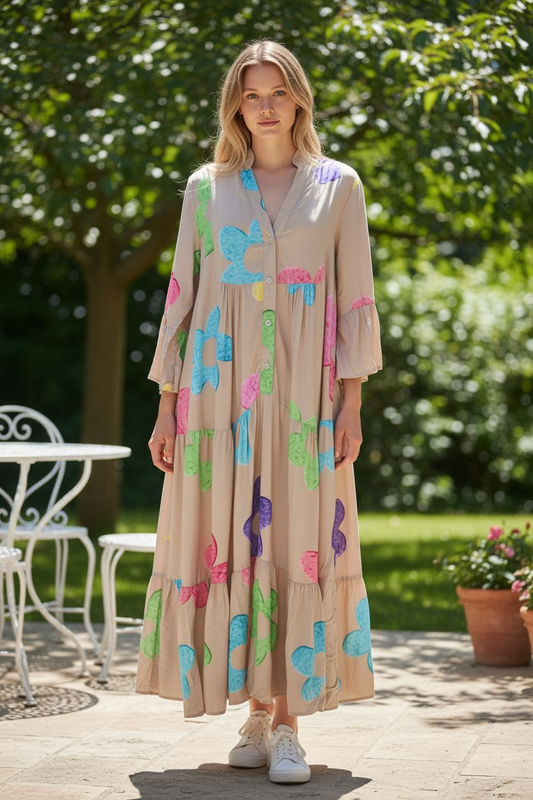 Flowers Maxi Dress