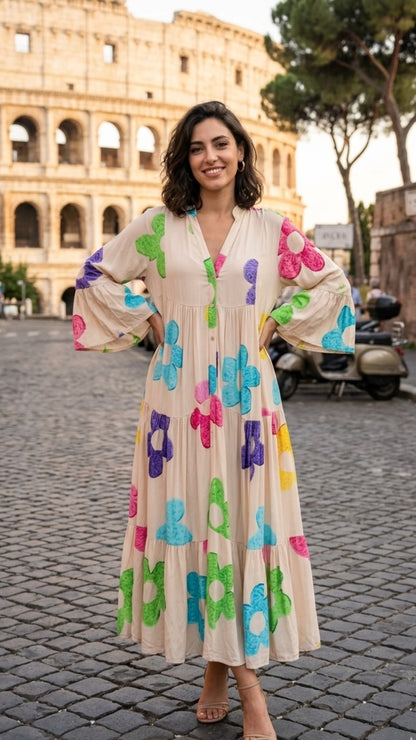 Flowers Maxi Dress