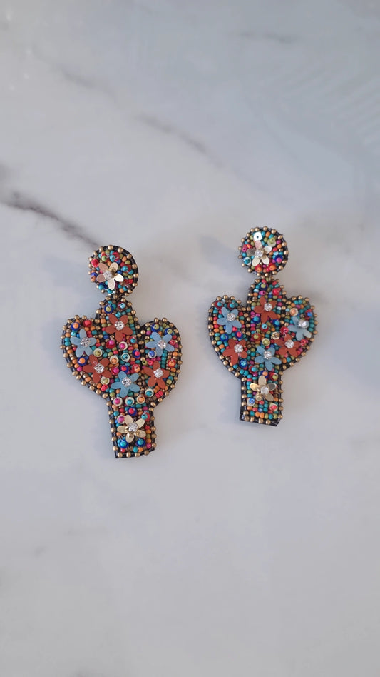 Cactus Girl Earring