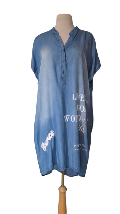 Italy Denim Midi Dress