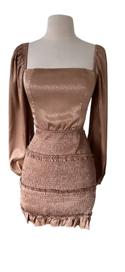 Ruched Bodycon Mini Dress