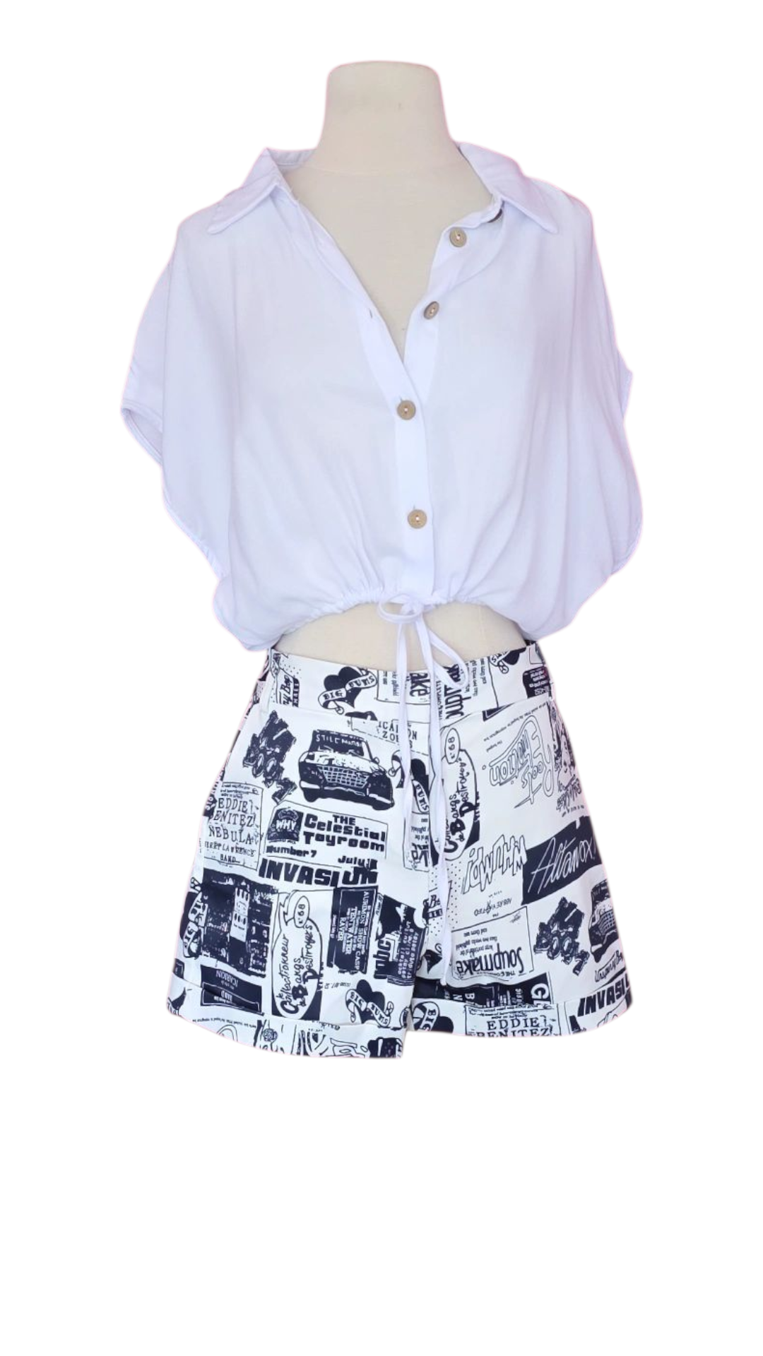 Aliza Crop Shirt