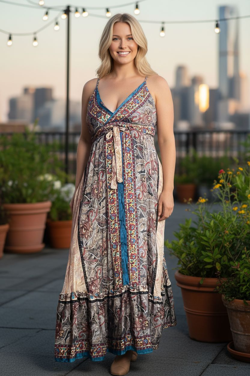 Plumeria Boho Maxi