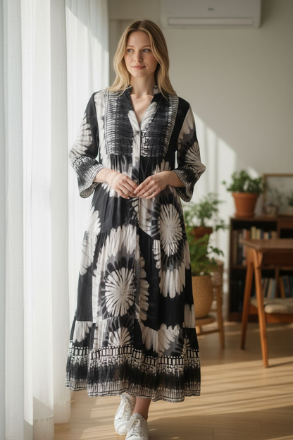 Italy Mix Maxi Dress