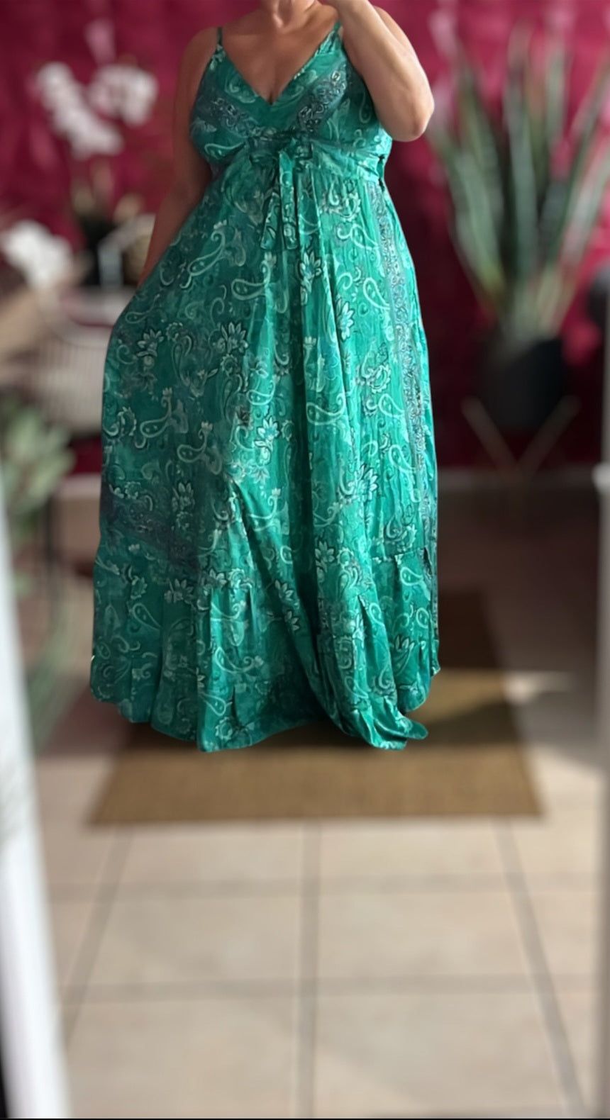 Green Boho Maxi