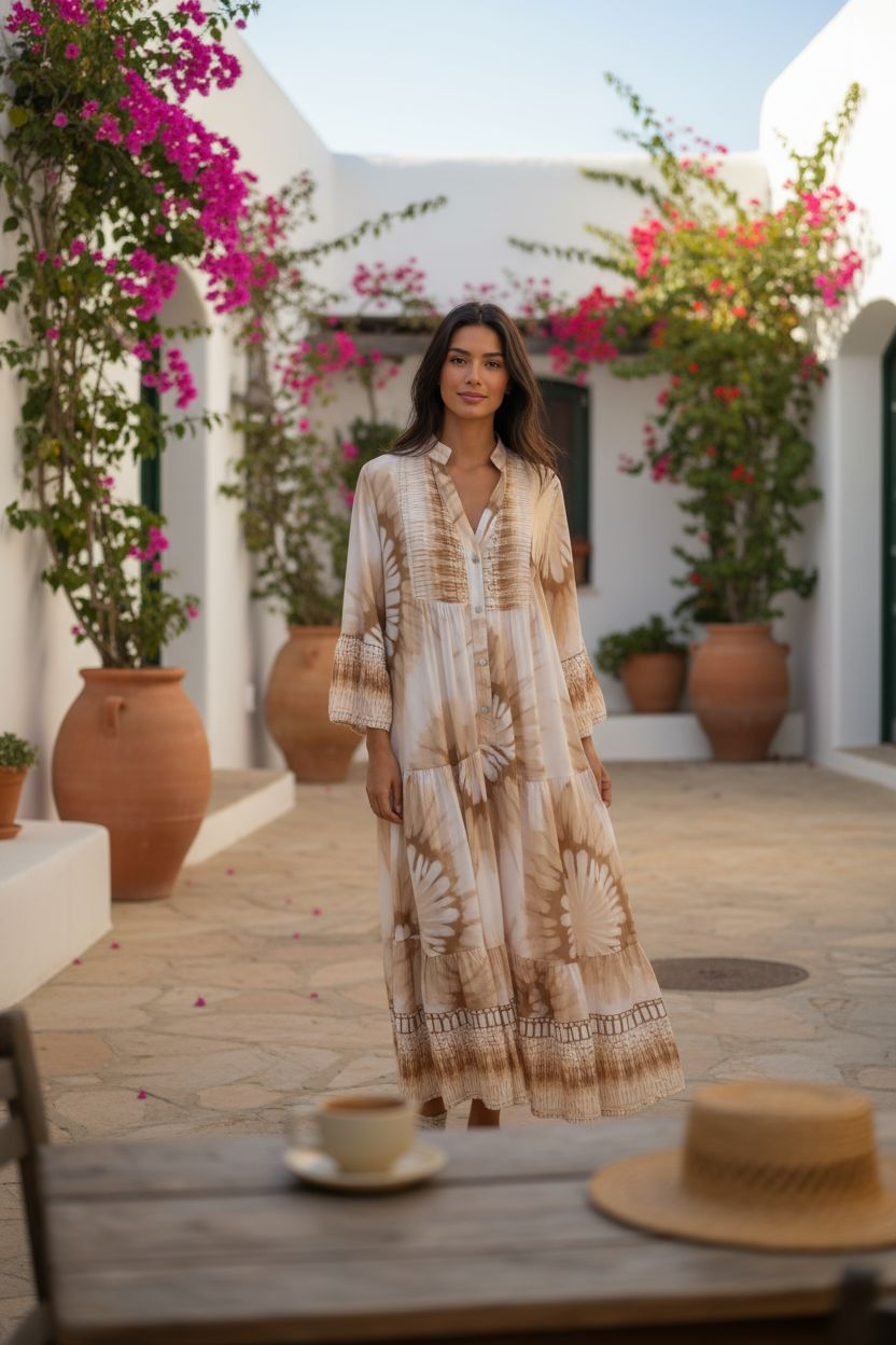 Italy Mix Maxi Dress