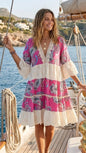 Sandy Eyelet Short Dress.